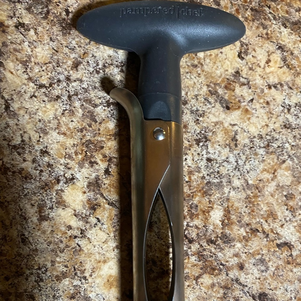 Pampered Chef apple pear corer tool hollow fill cupcakes